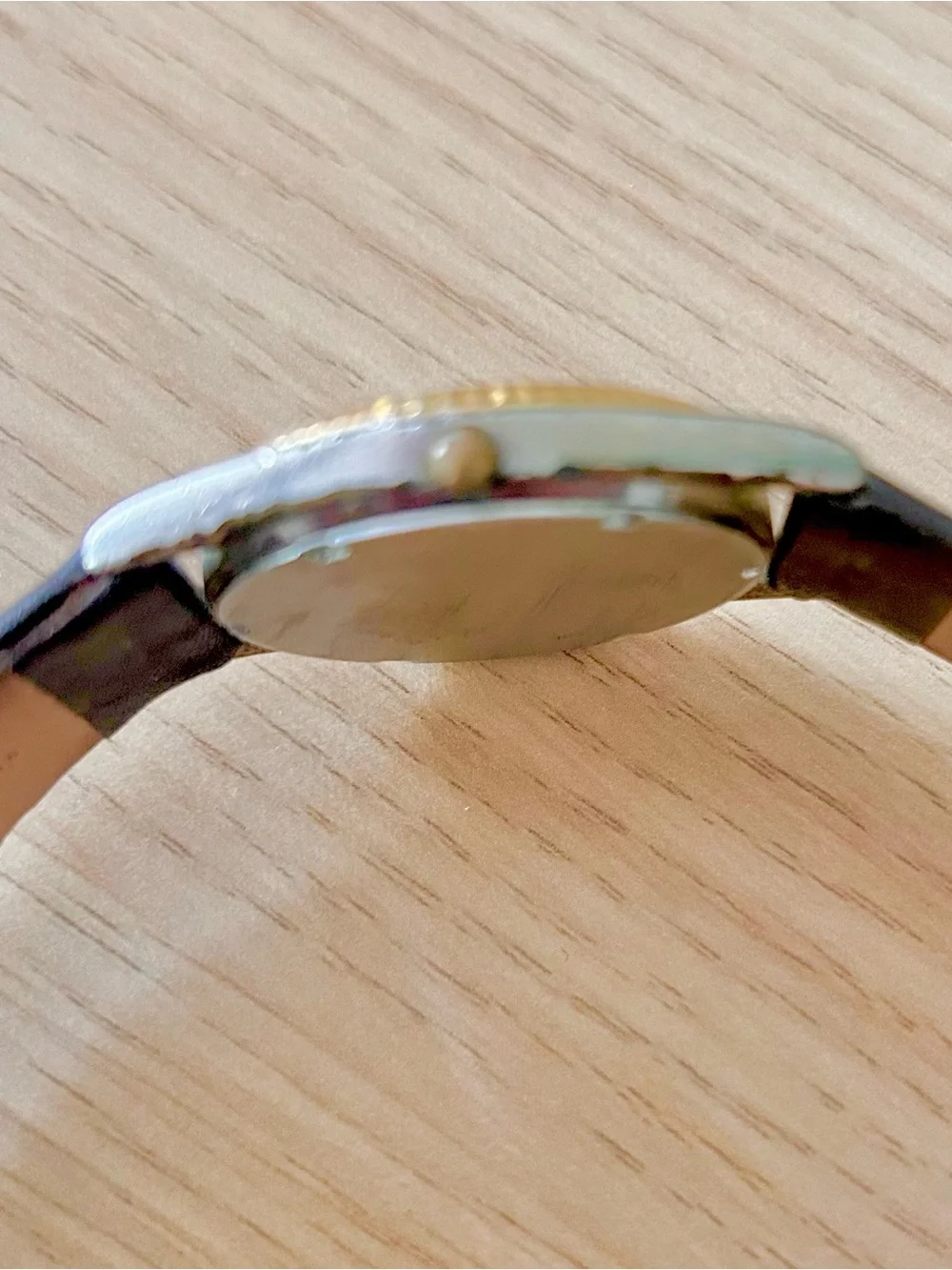 Vintage Pulsar Men’s Quartz Watch Blue Dial Day Date Gold Fluted Bezel
